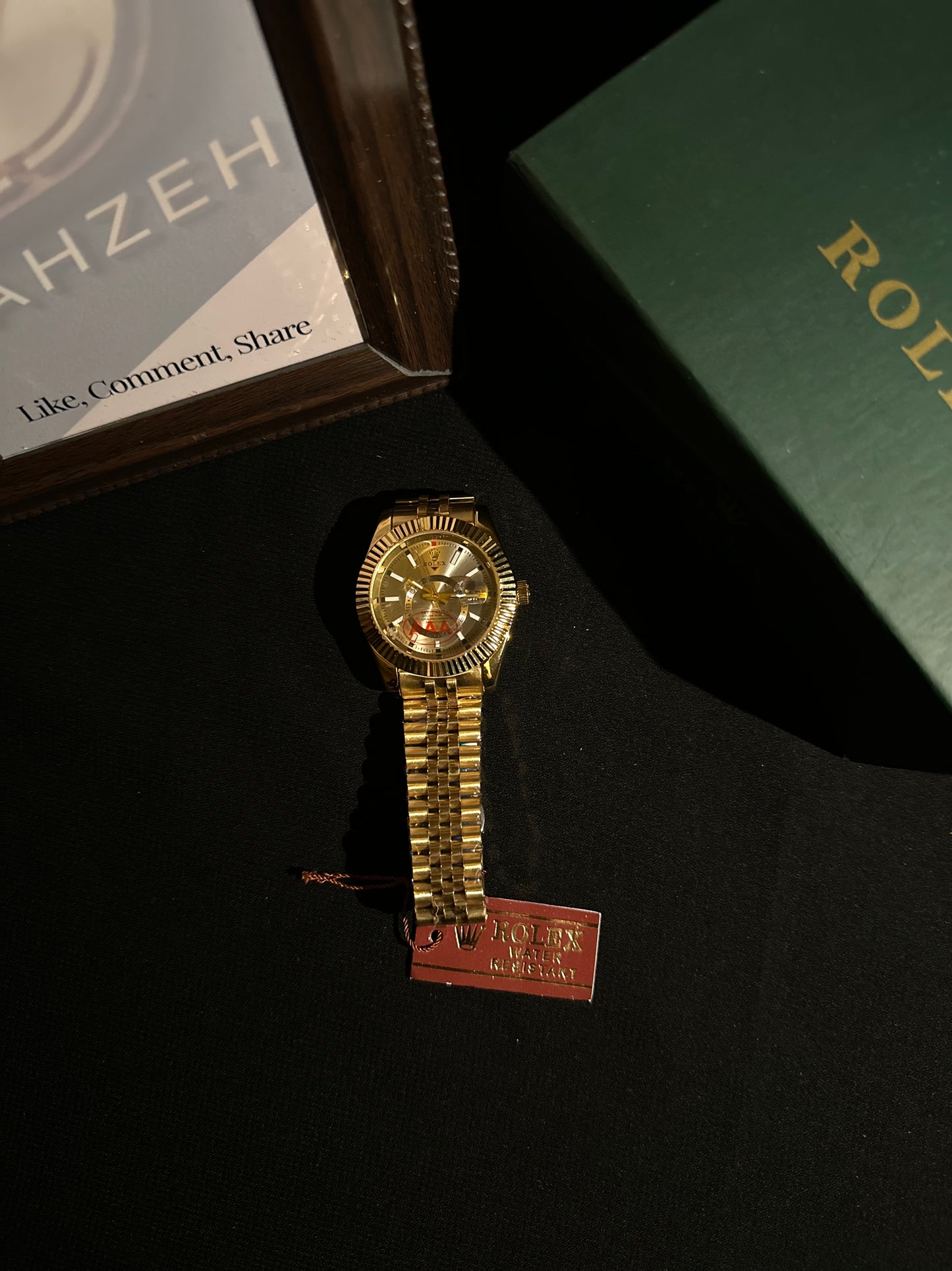 RLX Gold S-Dweller Silver Grey Dial
