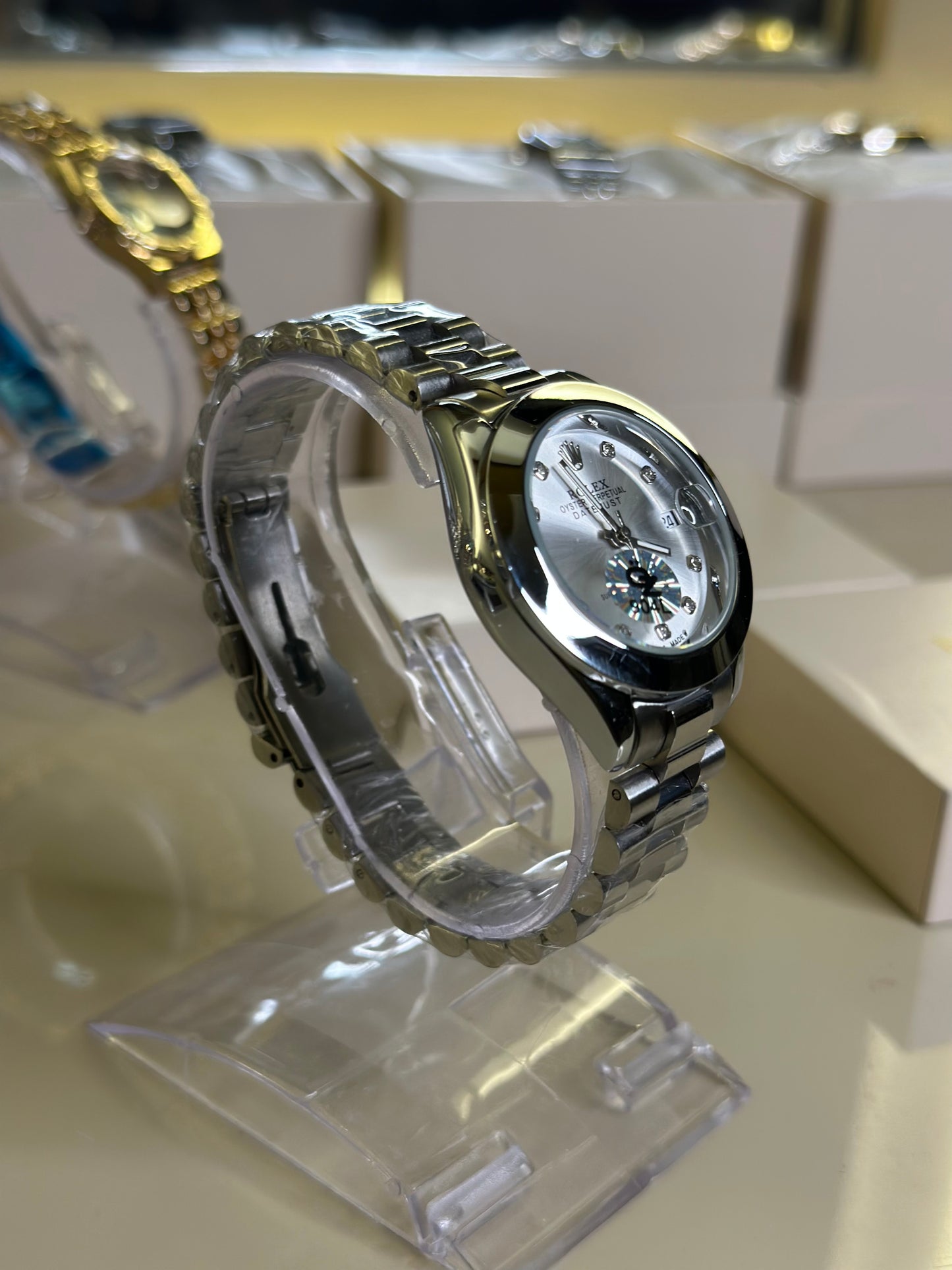 RLX D-Just Silver for ladies (Premium+ Quality)