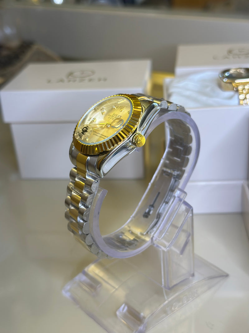 RLX D-Just Two-tone for Ladies Golden Dial (Premium+ Quality)