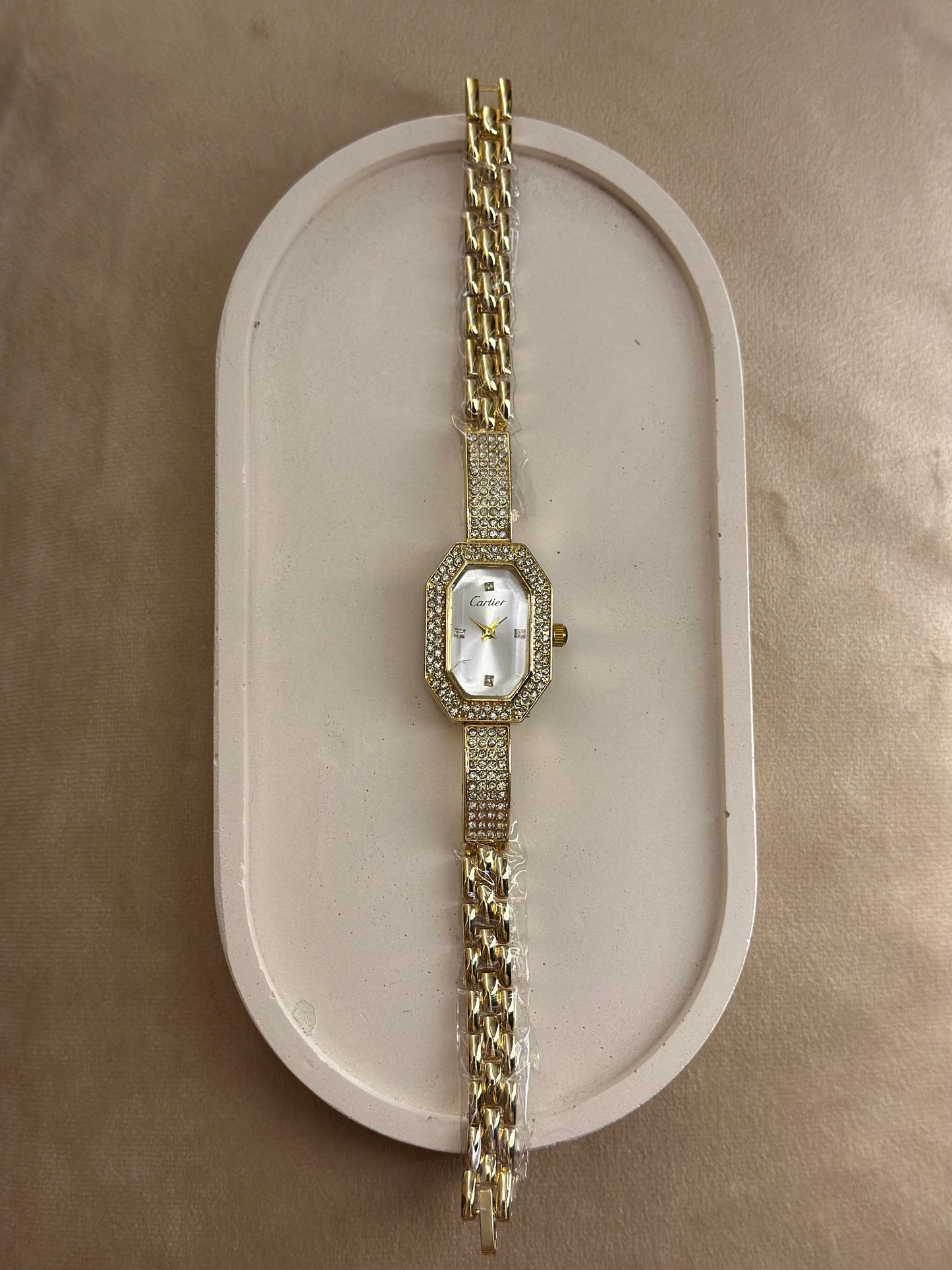 Cart-ier Bracelet Watch Gold