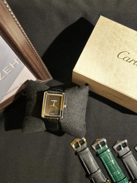 Cartier Tank Minimalistic Marker-Less Silver