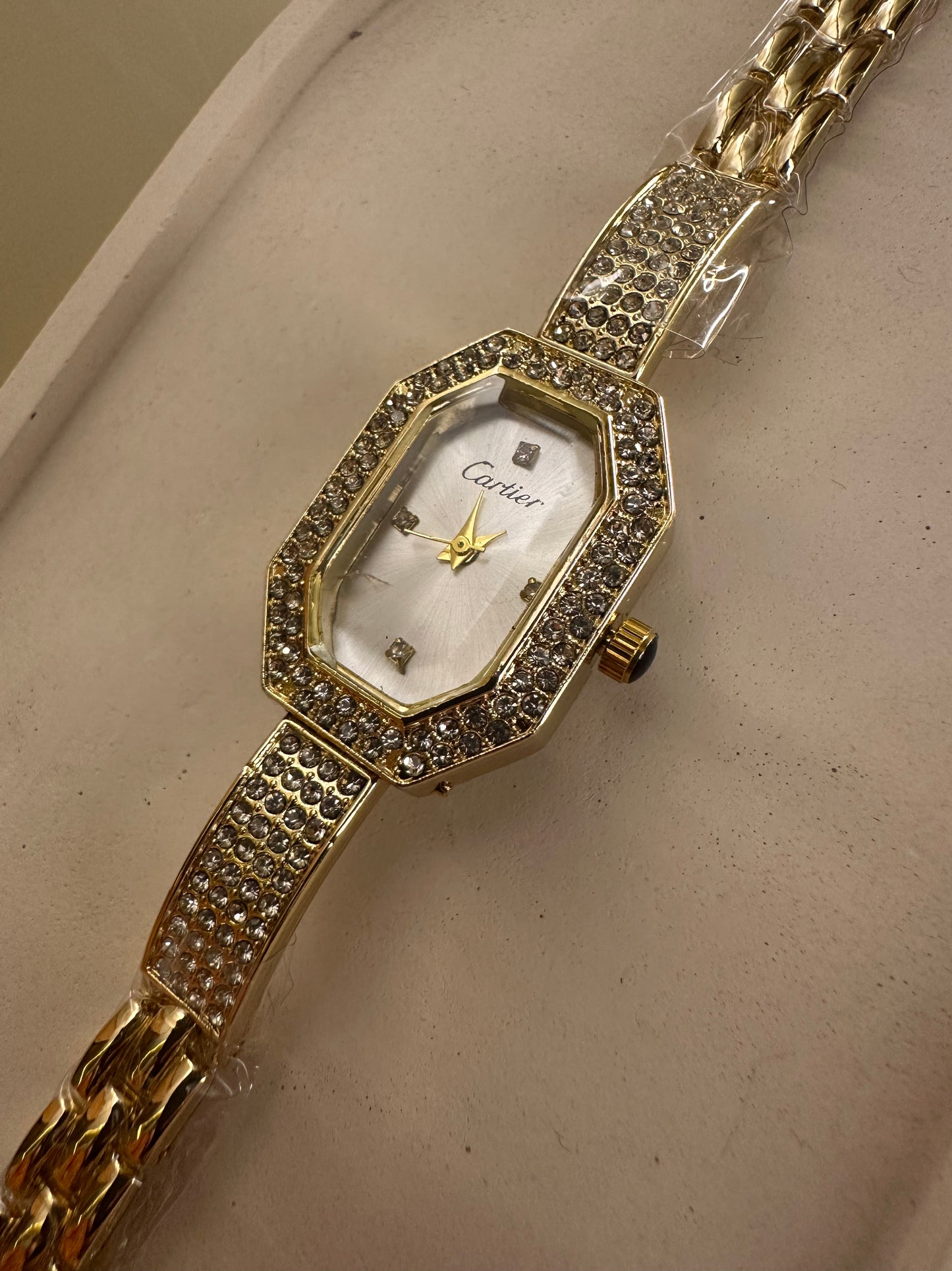 Cart-ier Bracelet Watch Gold