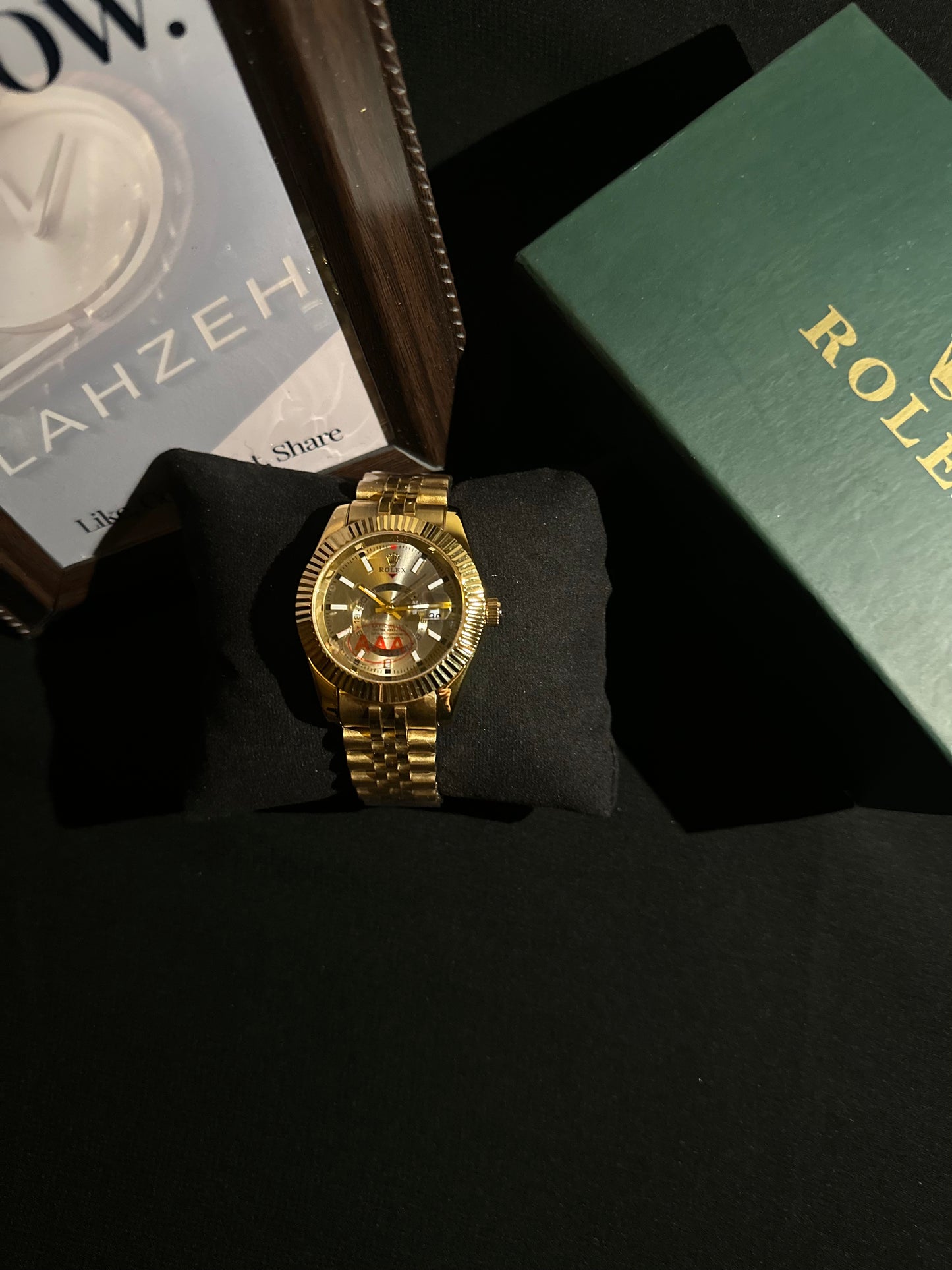 RLX Gold S-Dweller Silver Grey Dial