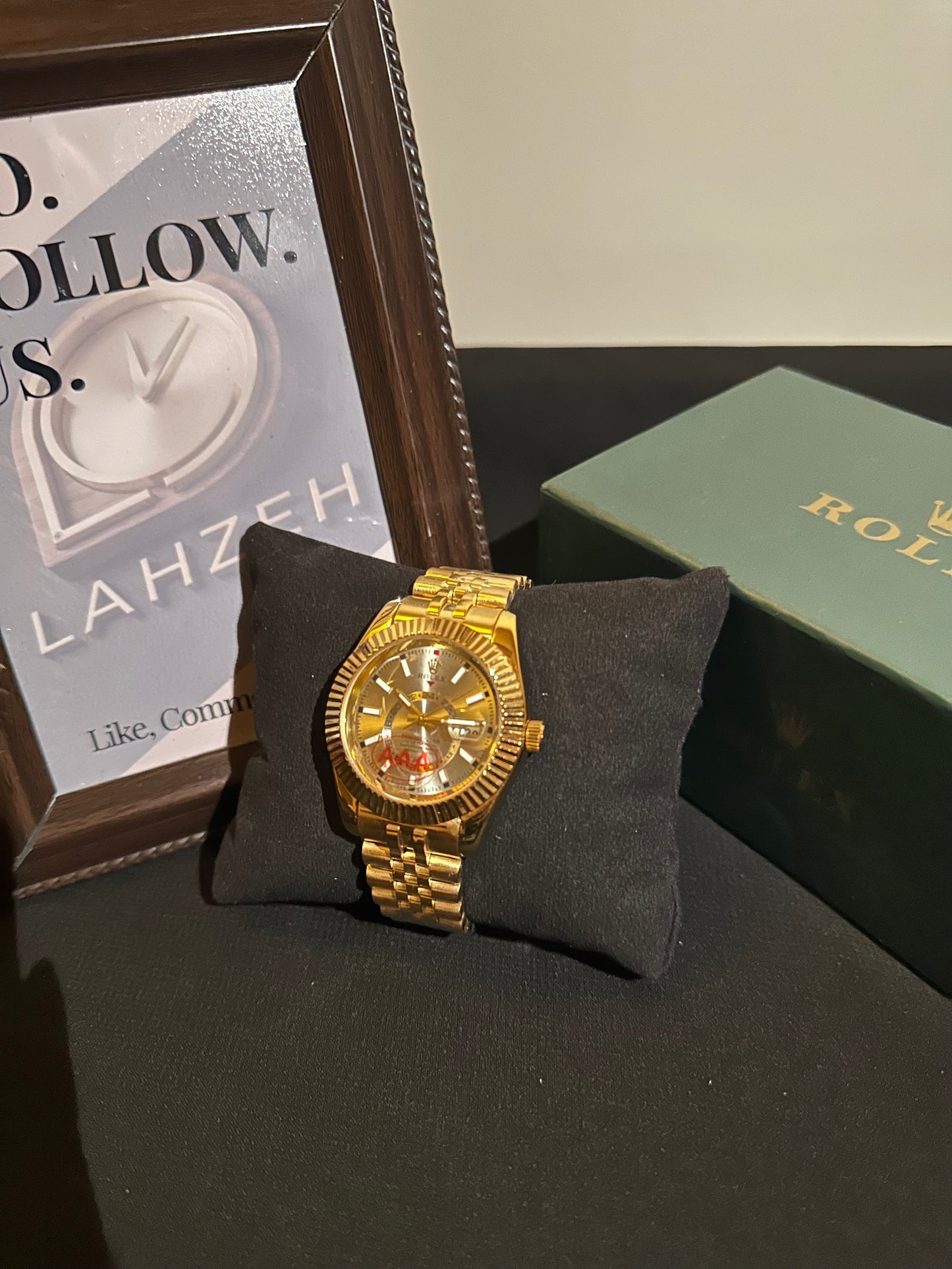 RLX Gold S-Dweller Silver Grey Dial