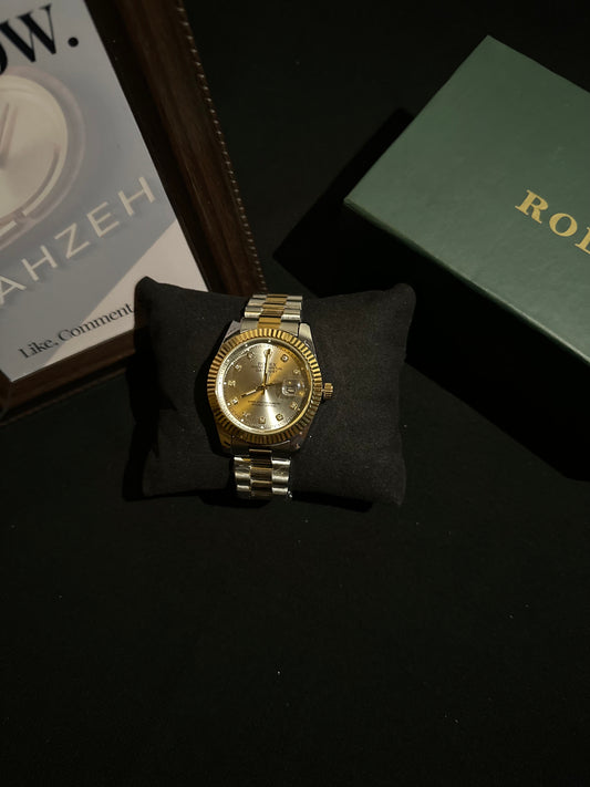 Rolex Two-Tone DateJust Silver Grey Dial