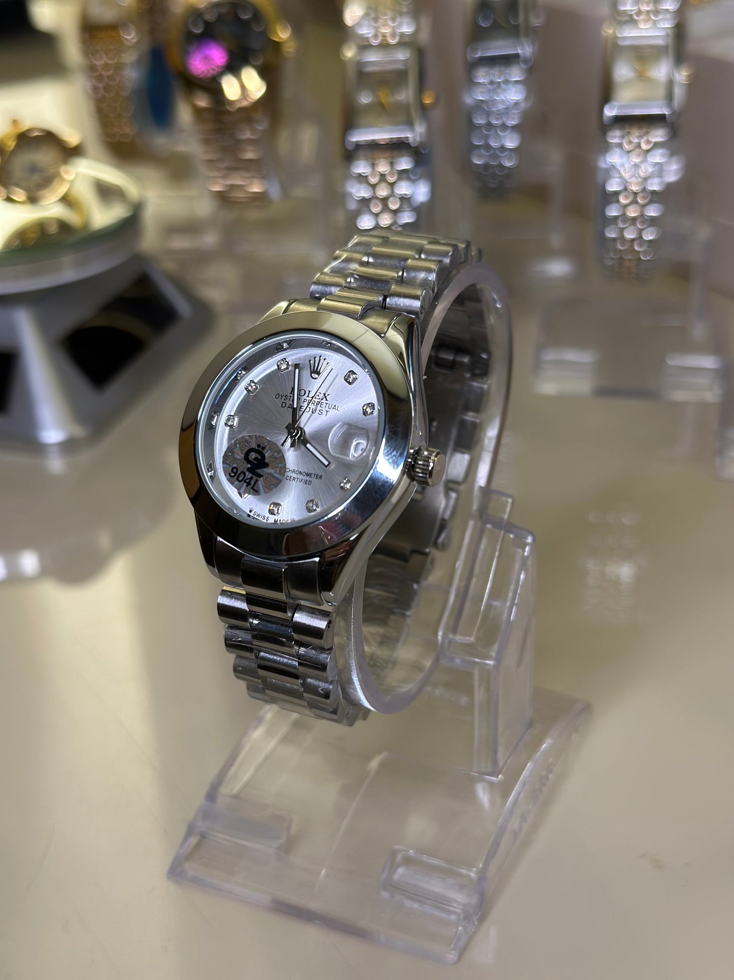 RLX D-Just Silver for ladies (Premium+ Quality)