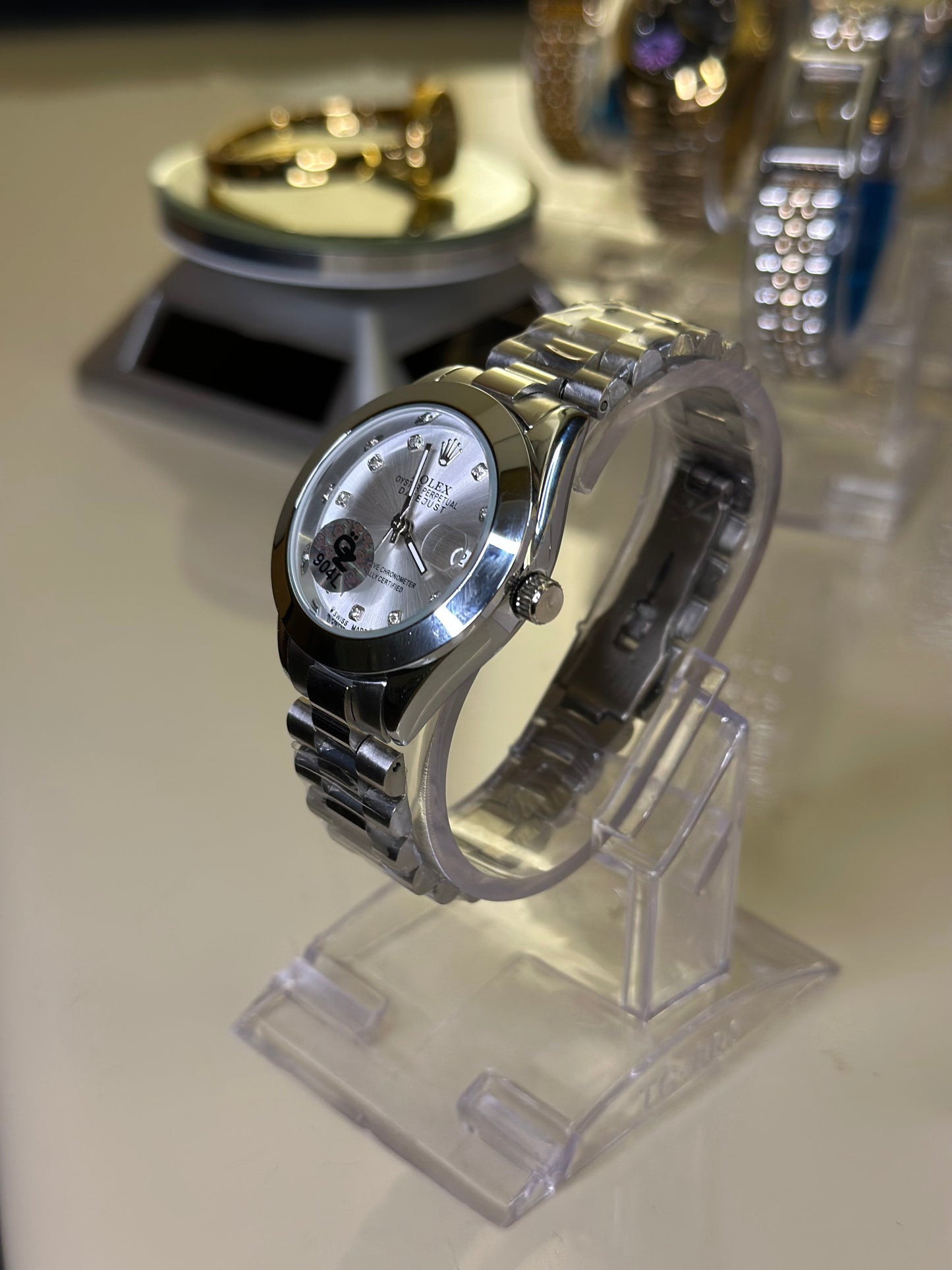 RLX D-Just Silver for ladies (Premium+ Quality)