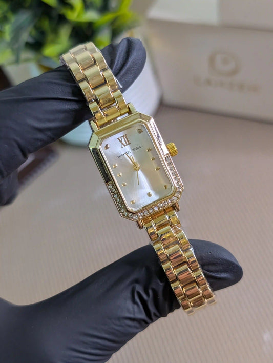 MK gold watch
