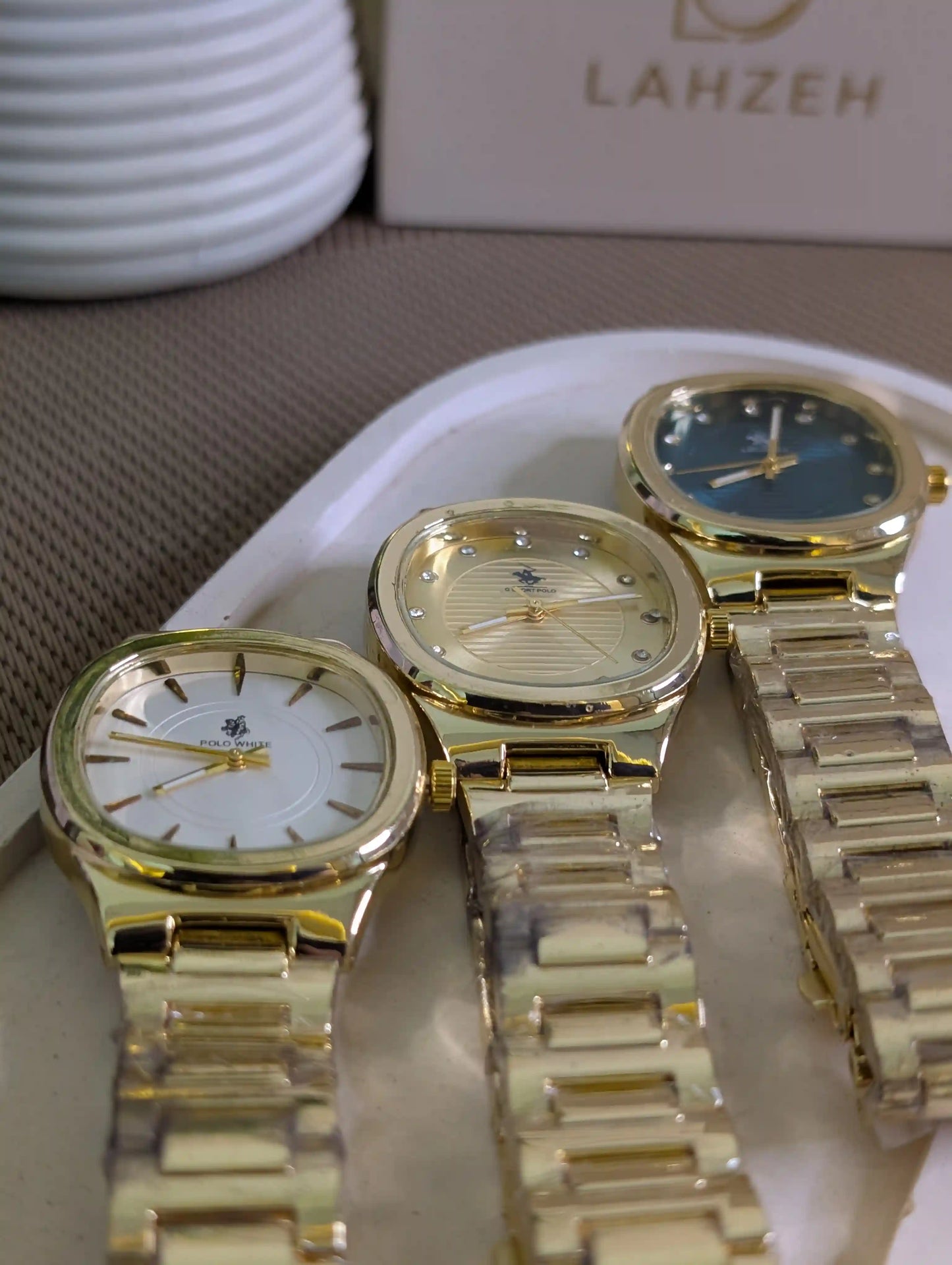 Polowhite Plain Bezel Gold