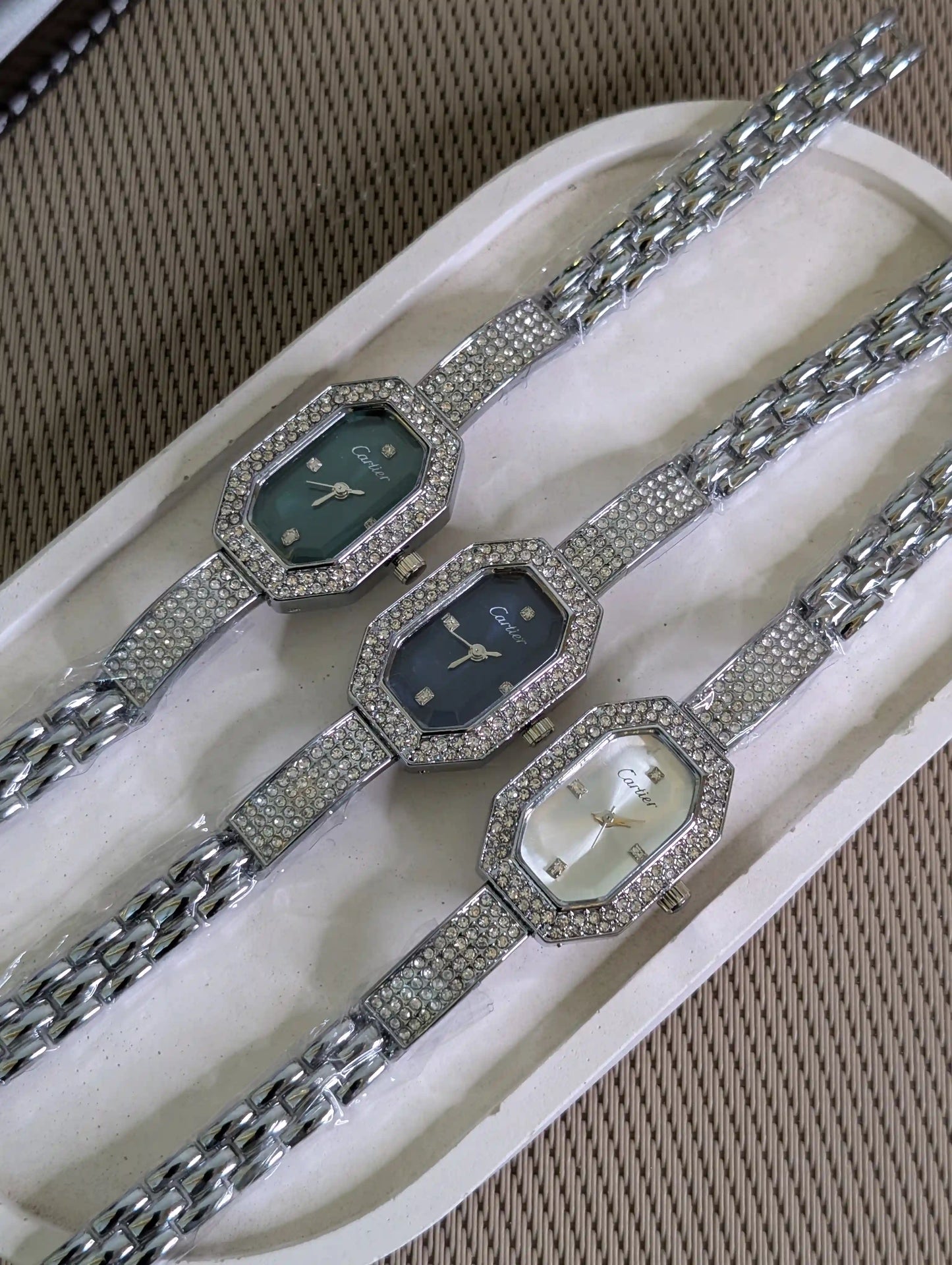 Cart-ier Bracelet Watch Silver