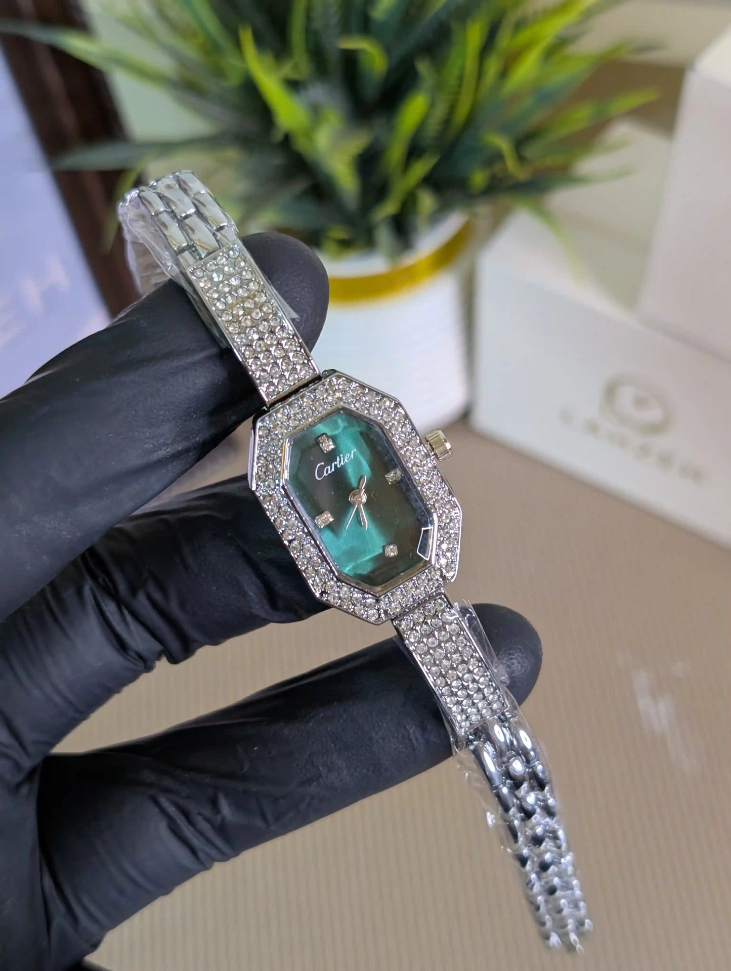 Cart-ier Bracelet Watch Silver