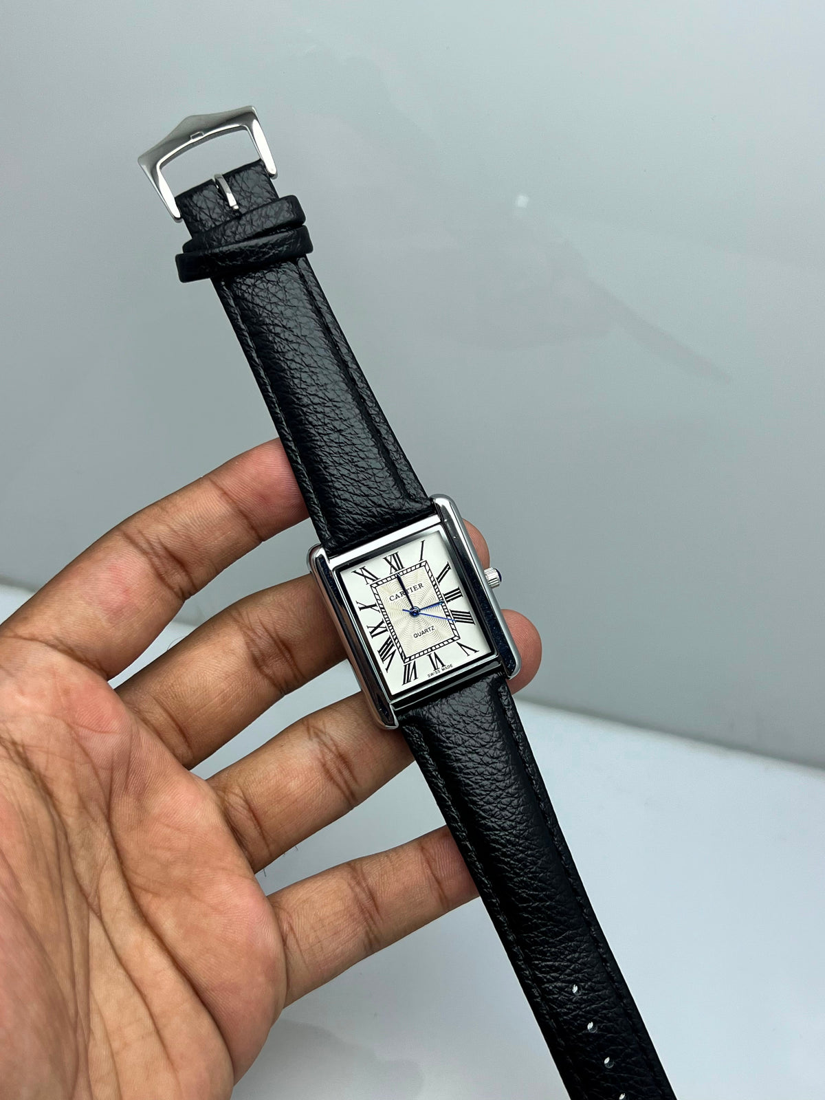 Lahzeh Tank — Silver, Black Strap