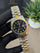 Two-tone with black dial