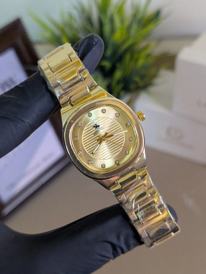 Polowhite Plain Bezel Gold