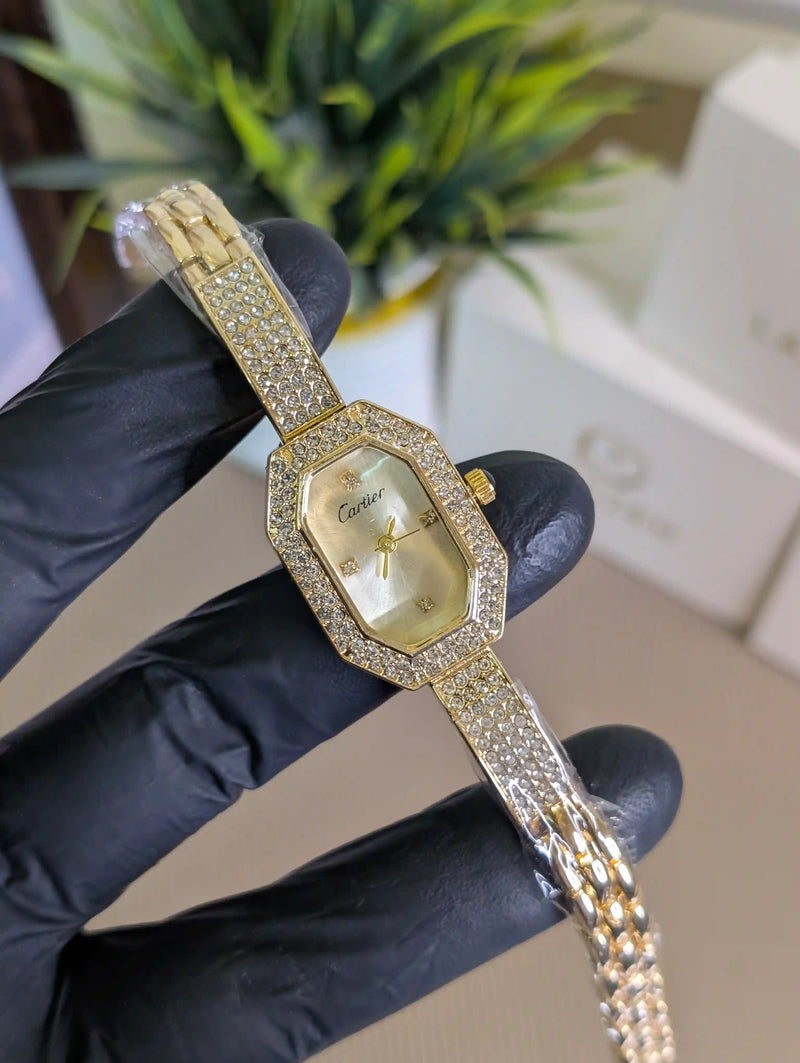 Cart-ier Bracelet Watch Gold