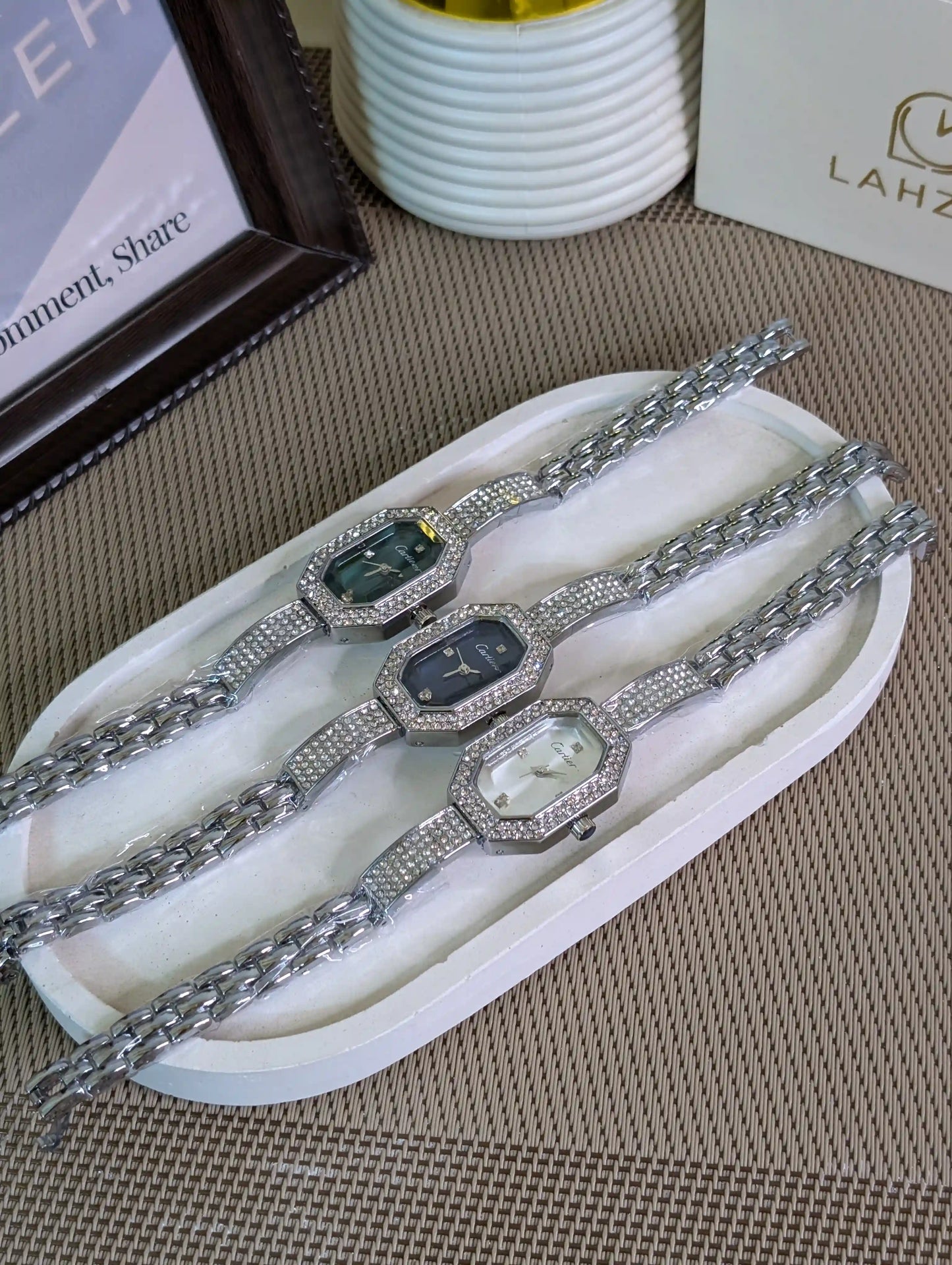 Cart-ier Bracelet Watch Silver